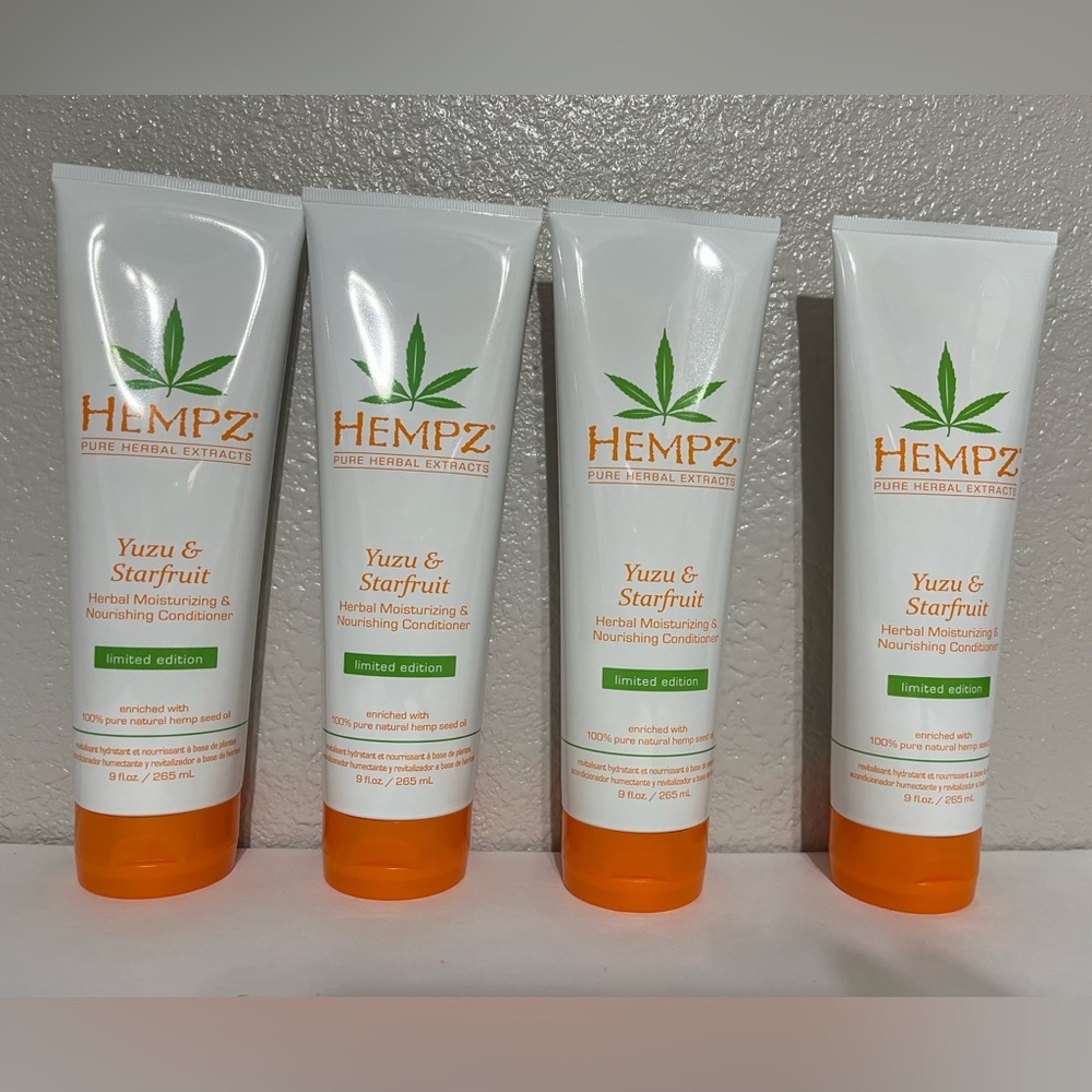 4 HEMPZ Yuzu & Starfruit Herbal Moisturizing & Nourishing Hair Conditioner 9oz
